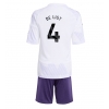 Camiseta Manchester United Matthijs de Ligt #4 Segunda Equipación Replica 2025-26 para niños mangas cortas (+ Pantalones cortos) Camiseta Manchester United Matthijs de Ligt #4 Segunda Equipación Replica 2025-26 para niños mangas cortas (+ Pantalones cortos)